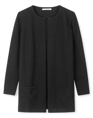Sibin Linnebjerg - Mary Short Cardigan - Antrazit