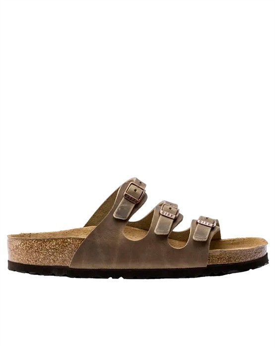 Birkenstock - Florida Oiled Leather Sandal - Tabacco Brun - byKalstrup.dk