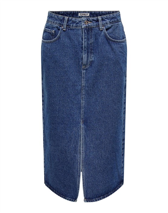 Only - Bianca Midi Blå Nederdel - Xl - byKalstrup.dk