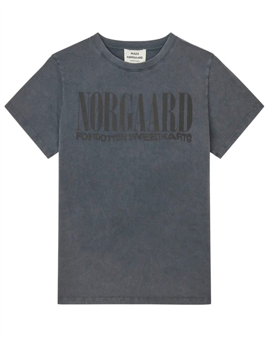 Mads Nã ̧Rgaard - Fine Jersey Trenda T-shirt - Washed Sort - byKalstrup.dk
