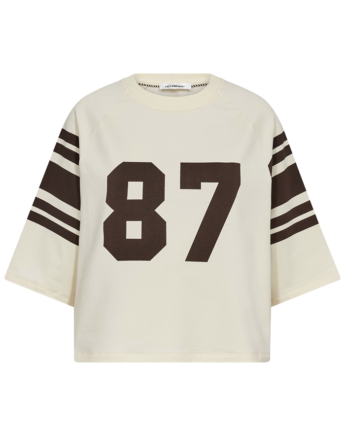 Co'couture - Ely Cc 87 Tee Sweat - Bone/Brun - byKalstrup.dk