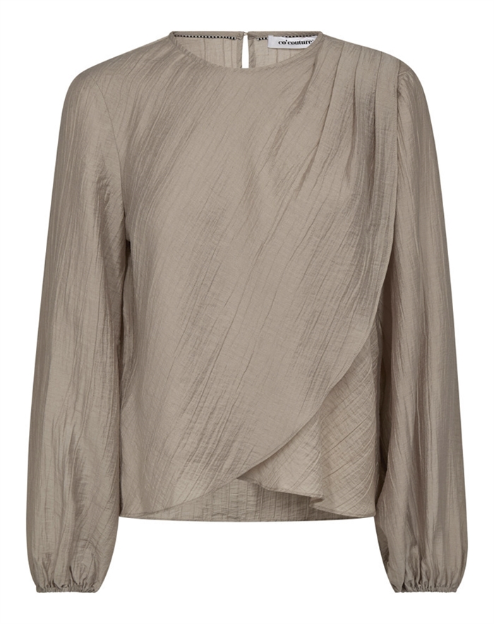 Co'couture - Conny Cc Drape Bluse - Mink - byKalstrup.dk