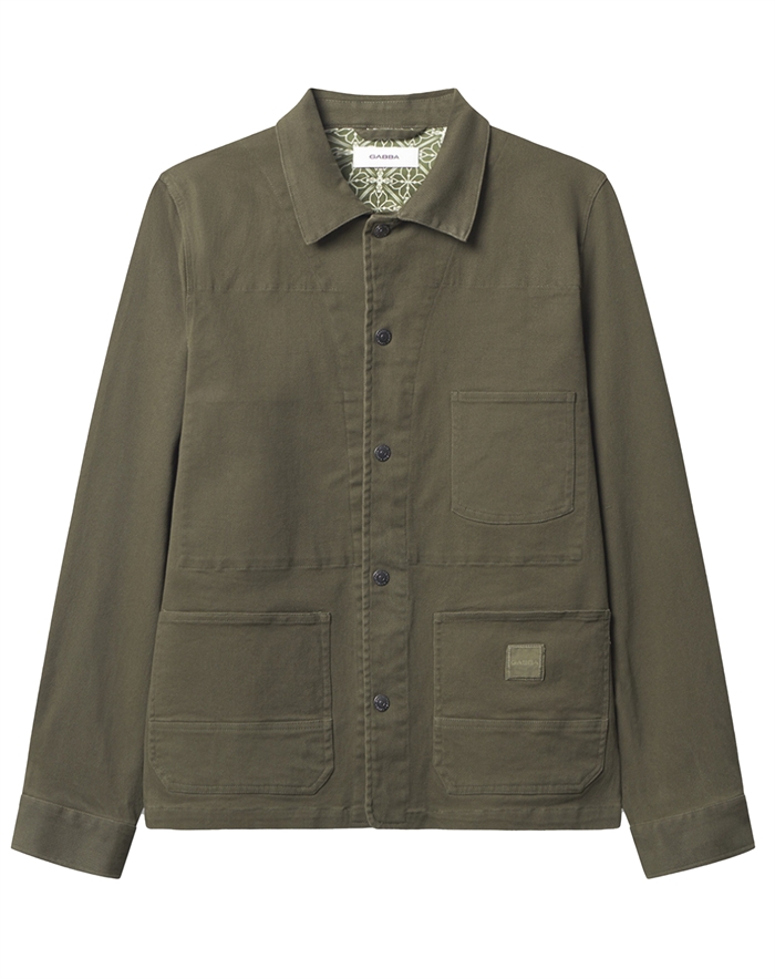 Gabba - Beta Twill Overshirt - Army Grøn - byKalstrup.dk
