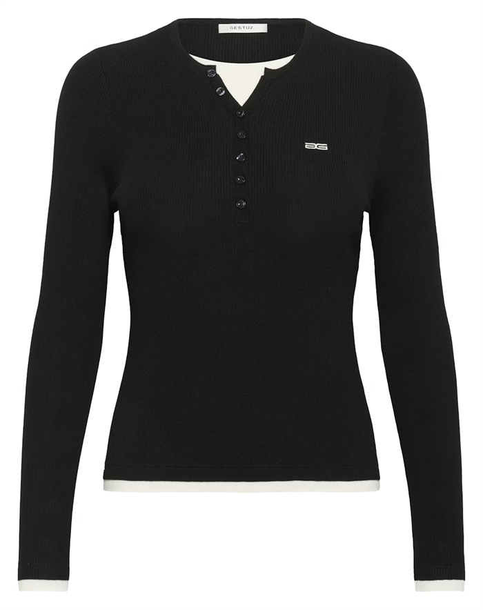Gestuz - Gztrisha Bluse - Sort - byKalstrup.dk