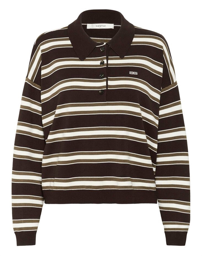Gestuz - Gzpaige Polo Pullover - Molã /Dark Beech - byKalstrup.dk