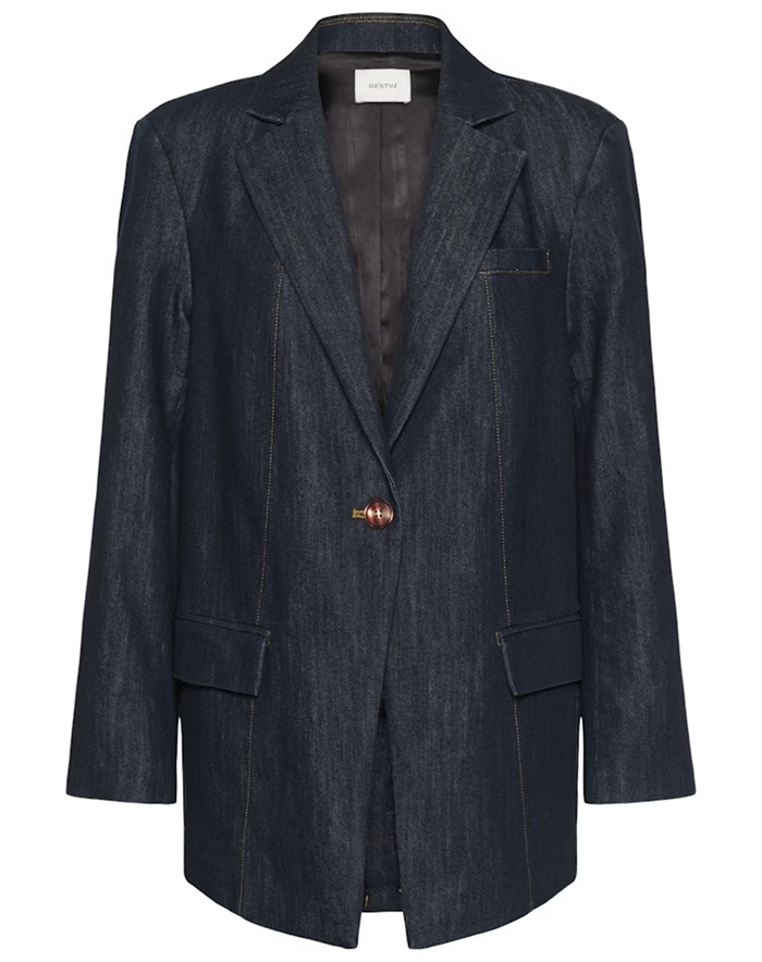 Gestuz - Gzelli Blazer - Mørkeblå Unwashed - byKalstrup.dk