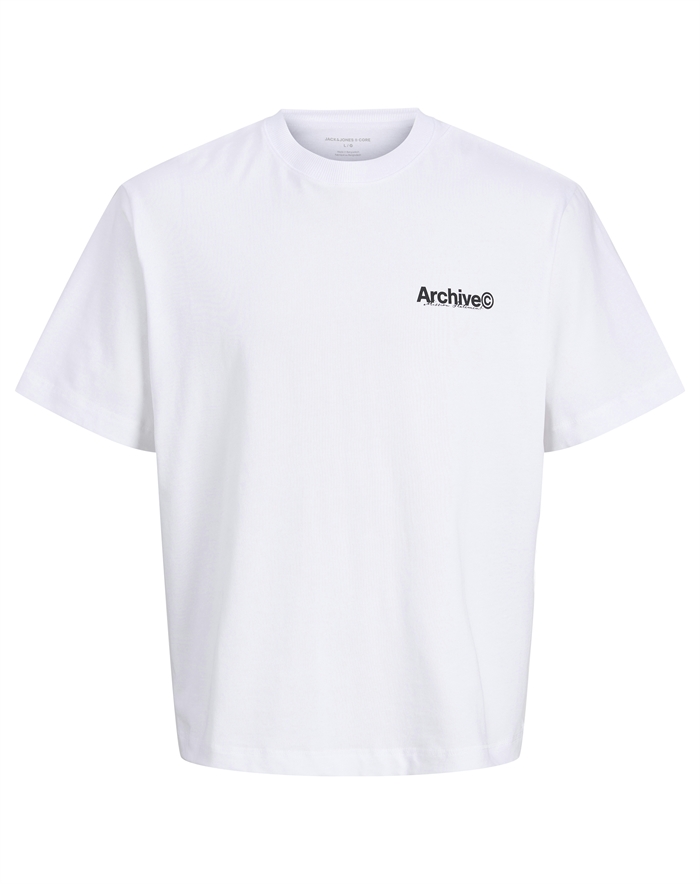 Jack & Jones Junior - Jcomineral Photo Back T-shirt - Bright Hvid - 164 - byKalstrup.dk