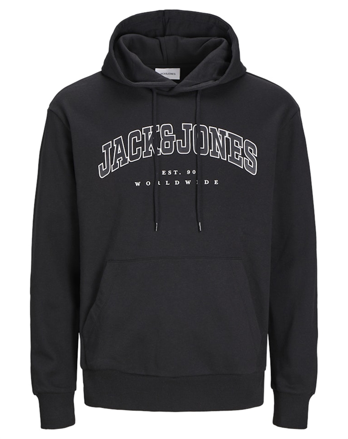 Jack & Jones Junior - Jjecaleb Varsity Hoodie - Sort - byKalstrup.dk