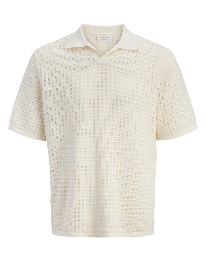 Jack & Jones Junior - Jornantucket Split Polo - Sea Salt - byKalstrup.dk