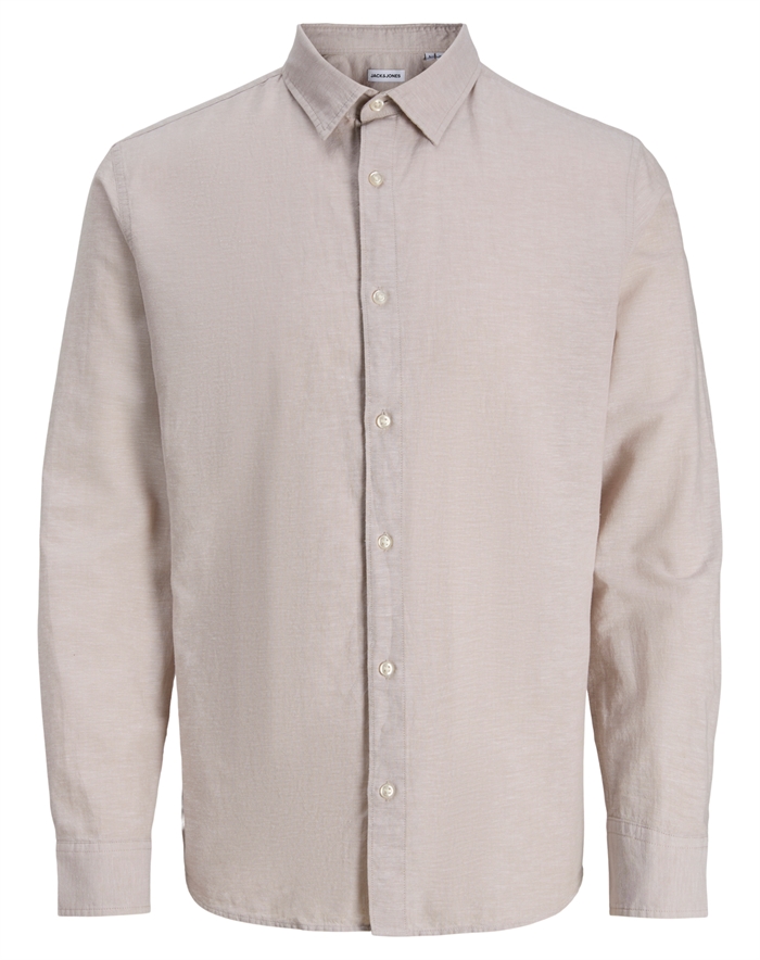 Jack & Jones Junior - Jjebreeze Linen Blend Skjorte - String - byKalstrup.dk