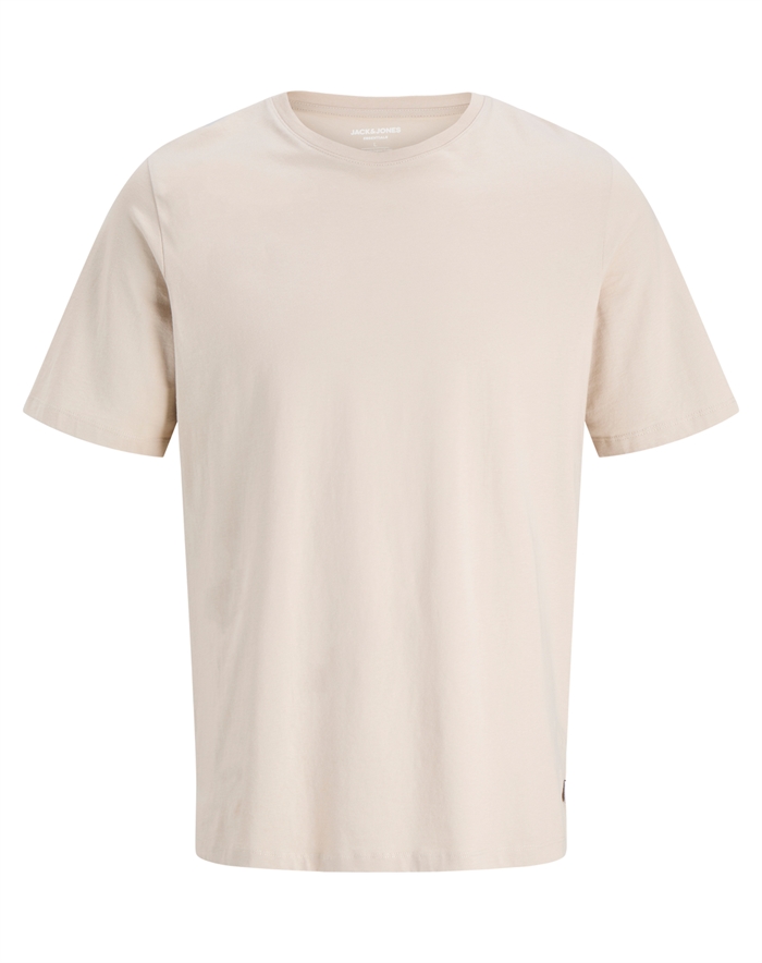 Jack & Jones - Jack&Jones - Jjeorganic Basic T-shirt - Moonbeam - byKalstrup.dk