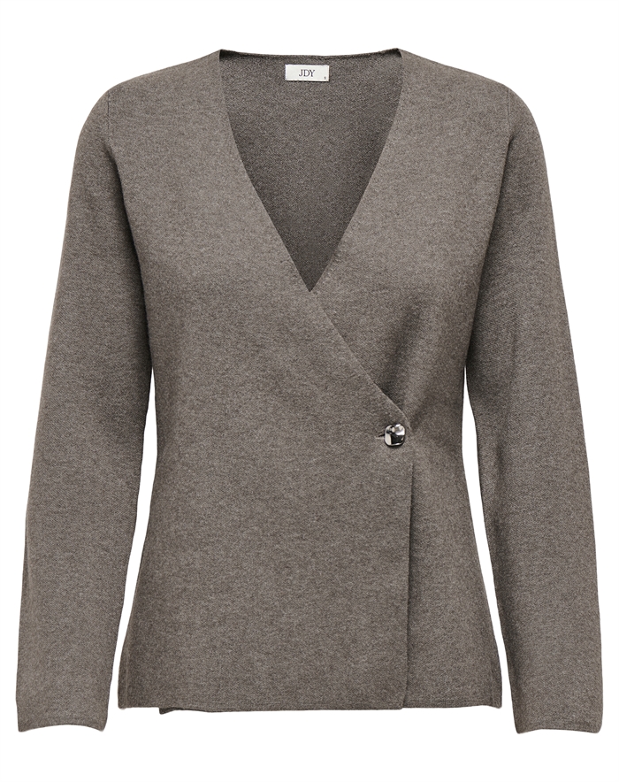 Jdy - Jdyprime Life V-neck Cardigan - Falcon - byKalstrup.dk