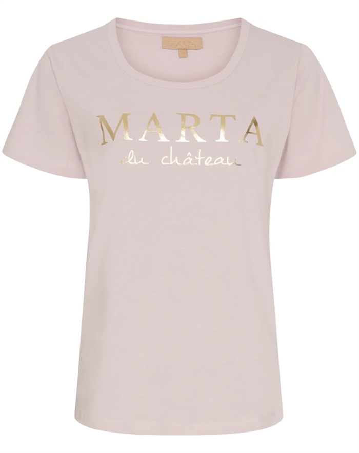 Marta Du Chateau - Mdcjeanette T-shirt - Old Rosa - byKalstrup.dk
