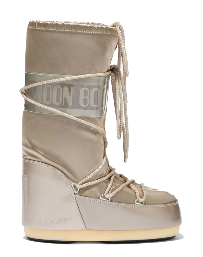 Moon Boot - Icon Glance Satin Stã ̧Vler - Platinum - 39/41 - byKalstrup.dk