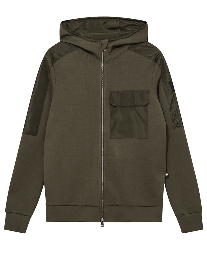 Mos Mosh Gallery - Mmgjayson Zip Hood Sweat Hoodie - Grape Leaf - byKalstrup.dk
