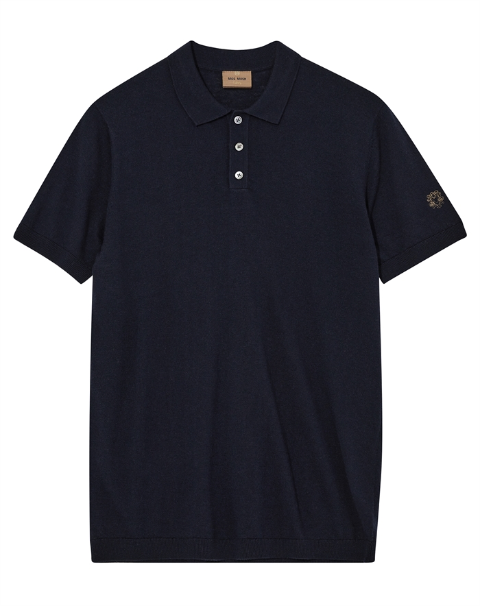 Mos Mosh Gallery - Mos Msh Gallery - Mmgadam Soft Polo - Navy - byKalstrup.dk