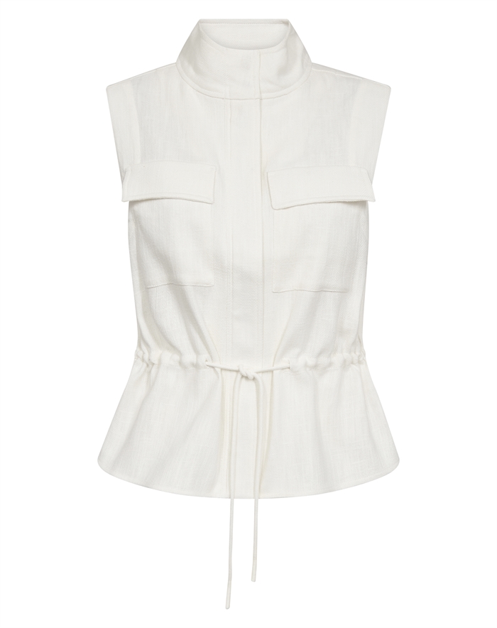 Mos Mosh - Mmlelo Ramie Vest - Ecru - Xl - byKalstrup.dk