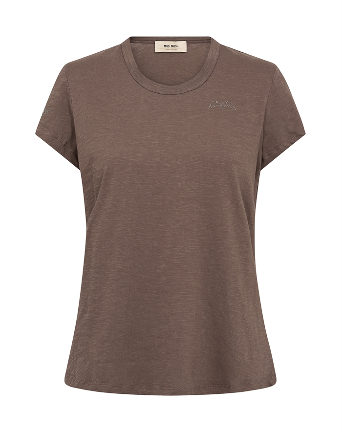 Mos Mosh - Mmsafina T-shirt - Brun Quartz - byKalstrup.dk