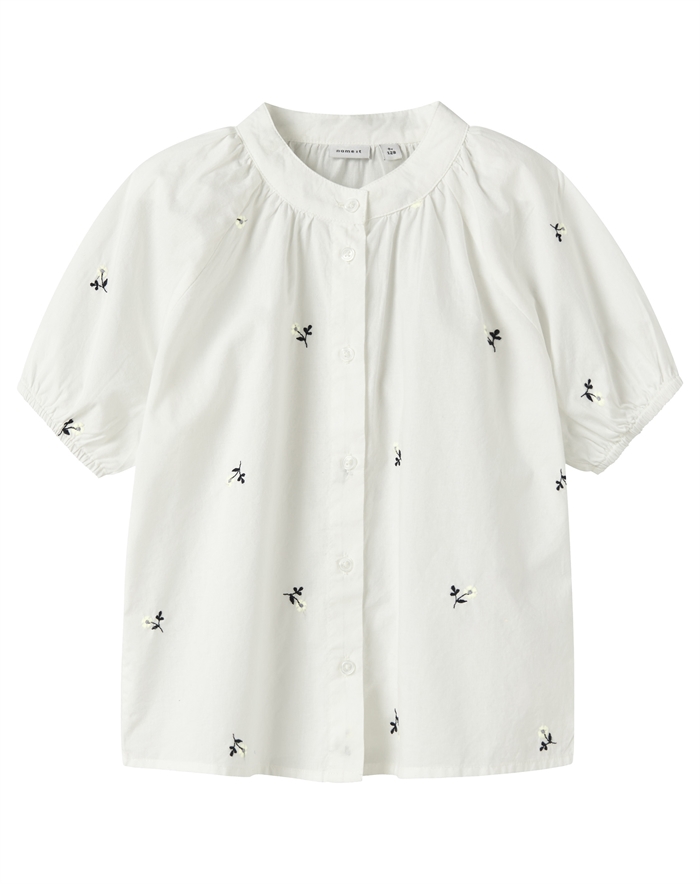 Name It - Nkffrette Bluse - Hvid - 122/128 - byKalstrup.dk