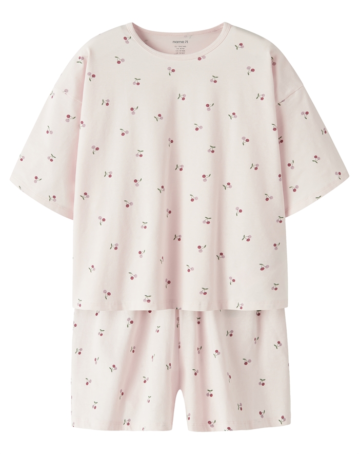 Name It - Nkfnightset Cherry - Lilla Morn/cherry - byKalstrup.dk