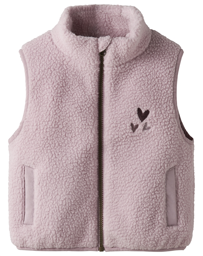 Name It - Nmfmall Sherpa Vest - Keepsake Lilla - byKalstrup.dk