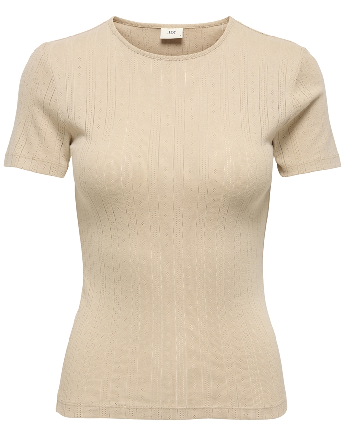 Jdy - Jdysalsa Mia Life O-neck Top - Humus - byKalstrup.dk