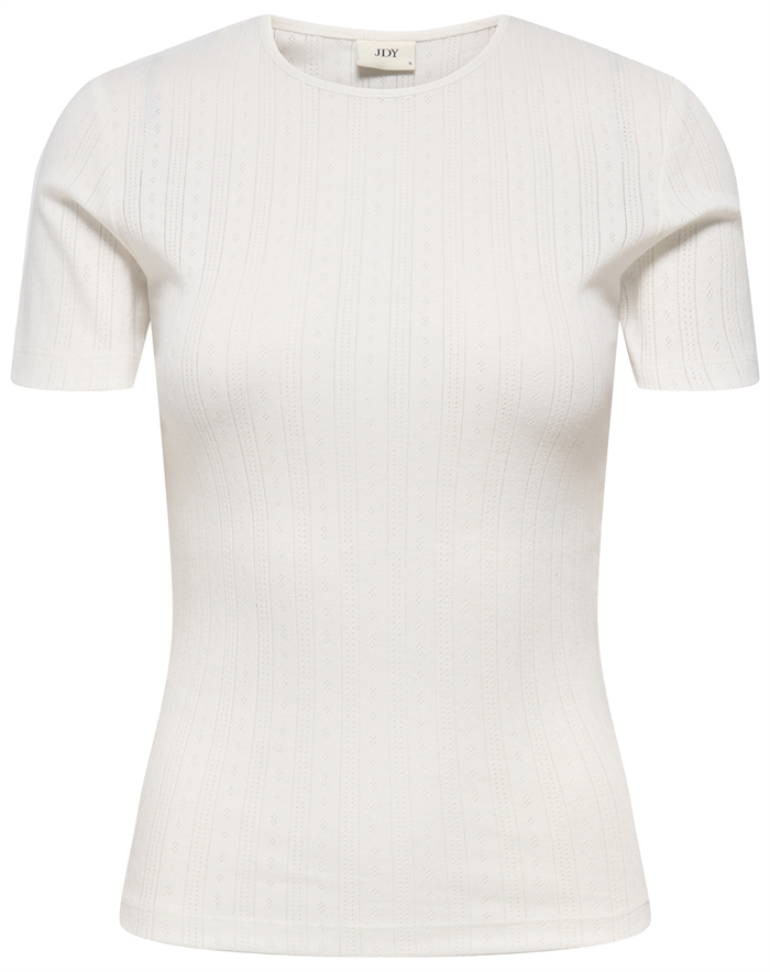 Jdy - Jdysalsa Mia O-neck Top - Hvid - byKalstrup.dk