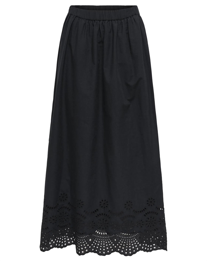 Lou Life Embroidery Long Nederdel - Only - byKalstrup.dk