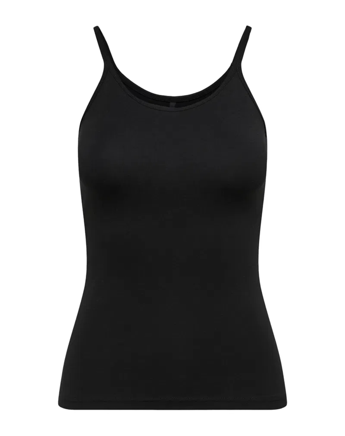 Only - Love Strap Singlet Top - Sort - byKalstrup.dk
