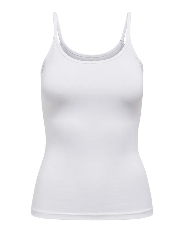 Only - Love Strap Singlet Top - Hvid - byKalstrup.dk