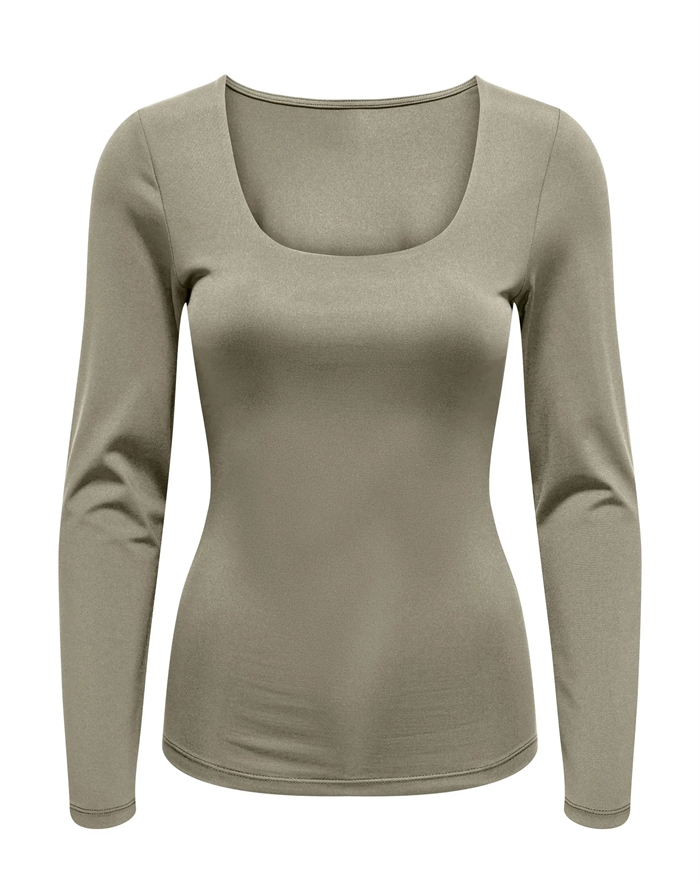 Ea 2-way Deep Neck T-shirt - Only - byKalstrup.dk