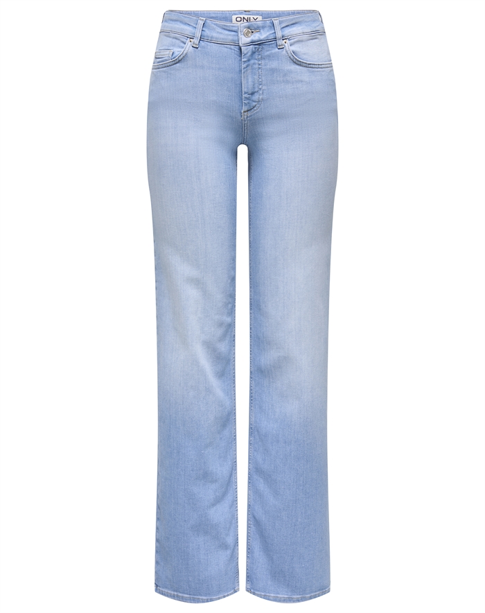 Only - Onlblush Mid Straight Jeans - Light Blå Blå - byKalstrup.dk