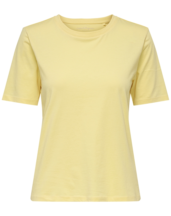 Only - Onlhappy O-neck T-shirt - Sunlight - byKalstrup.dk