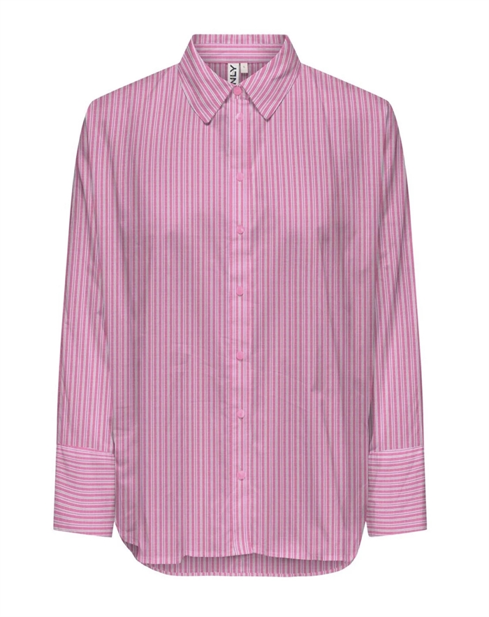 Only - Onlgrace Bersa Skjorte - Wild Orchid/Hvid - byKalstrup.dk