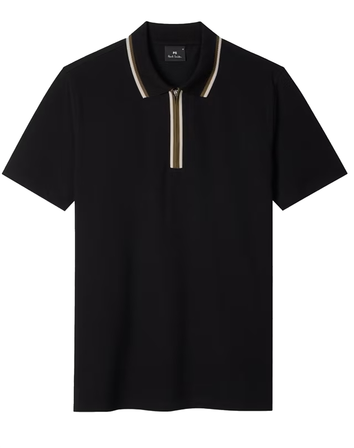 Kalstrup - s Reg Fit Zip Polo Shirt - byKalstrup.dk
