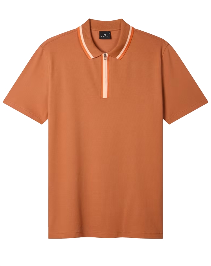 Kalstrup - s Reg Fit Zip Polo Shirt - byKalstrup.dk