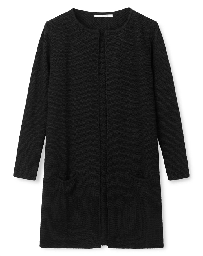 Sibin Linnebjerg - Mary Long Cardigan - Sort - byKalstrup.dk